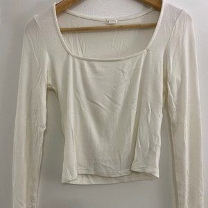 Garage Long Sleeve White Shirt - Size M